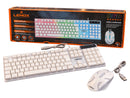 Kit Teclado e Mouse Gamer Branco RGB Lehmox LEY-2073